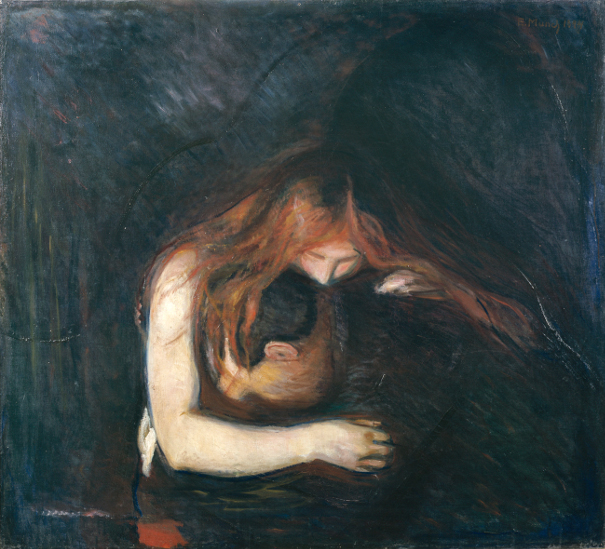 «Vampyr» (oljemaleri) av Edvard Munch, 1894