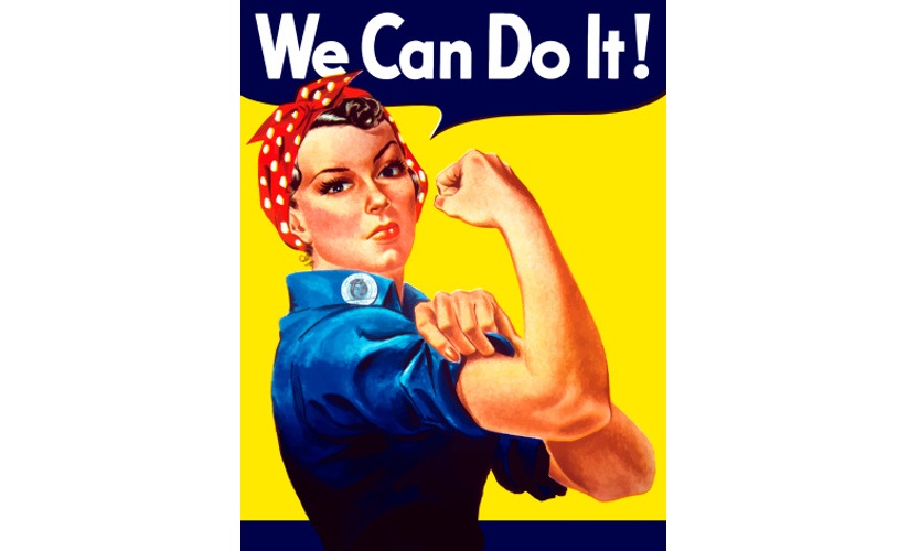 reklame propaganda plakat propagandaplakat Rosie_the_Riveter Kapittel_9:_Ta_to,_betal_for_tre!